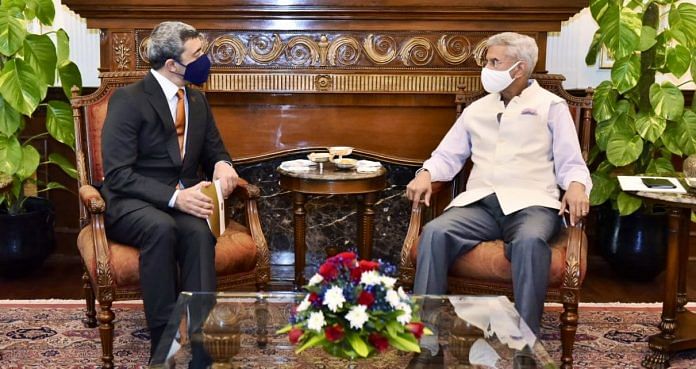 External Affairs Minister S Jaishankar meets UAE foreign minister Sheikh Abdullah Bin Zayed Al Nahyan in New Delhi on 26 February, 2021 | @DrSJaishankar | Twitter