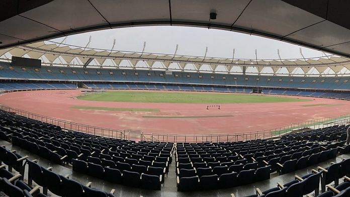 Representational image. | A file photo of the Jawaharlal Nehru Stadium in New Delhi. | Photo: Commons