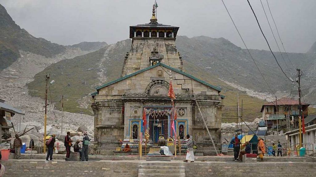 File image of Kedarnath temple in Uttarakhand. Char Dham project aims to improve road connectivity to the Hindu pilgrimage sites of Yamunotri, Gangotri, Kedarnath and Badrinath | Commons