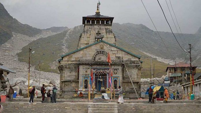 File image of Kedarnath temple in Uttarakhand. Char Dham project aims to improve road connectivity to the Hindu pilgrimage sites of Yamunotri, Gangotri, Kedarnath and Badrinath | Commons