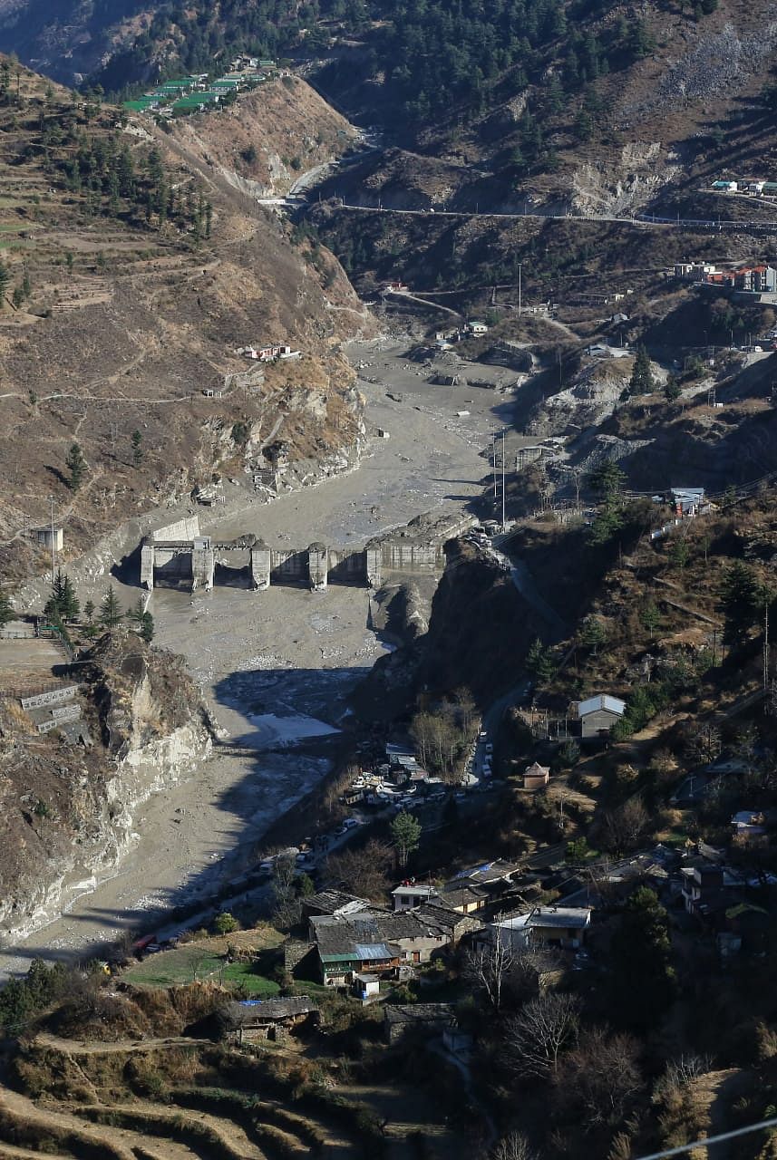 A view of Joshimath dam | Photo: Suraj Singh Bisht | ThePrint