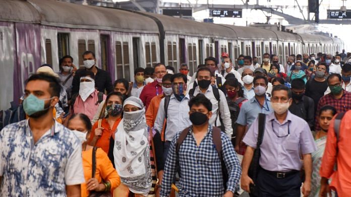 Crowds returned as local trains in Mumbai resumed for the general public, at Chhatrapati Shivaji Maharaj Terminal, on 1 February. | Photo: ANI
