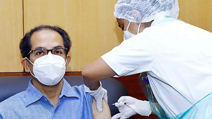 Maharashtra CM Uddhav Thackeray gets a Covid-19 vaccine shot on 11 March | Representational image: ANI