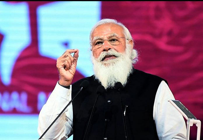 Prime Minister Narendra Modi speaks at the National Day program of Bangladesh