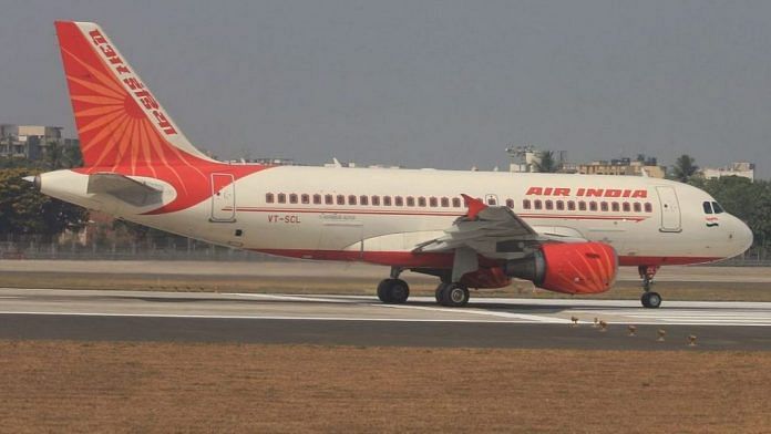 Representational image of an Air India aircraft | Commons