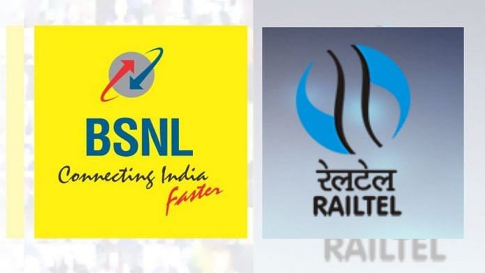 BSNL and RailTel are Central Public Sector Undertakings | Images from Twitter | ThePrint