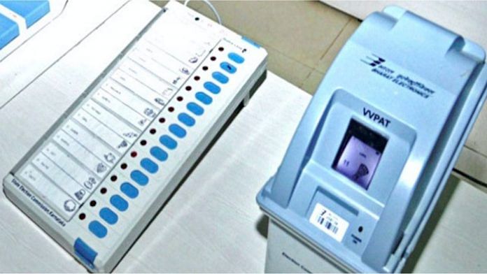 A VVPAT-enabled electronic voting machine | Representational image | ECI