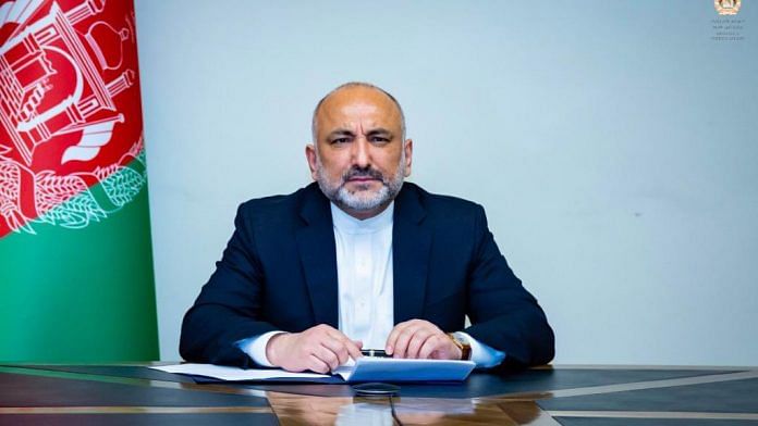File photo of Afghanistan Foreign Minister Mohammad Haneef Atmar | Twitter