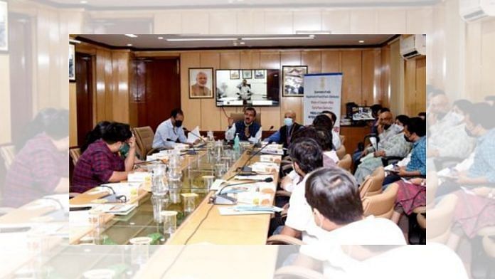 One Nation One Ration Card Secretary, Department of Food and Public Distribution, holds a press briefing on One Nation One Ration Card on 12 March 2021 in New Delhi | PIB | Twitter