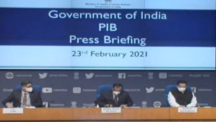 Screen grab from a PIB press conference | Twitter