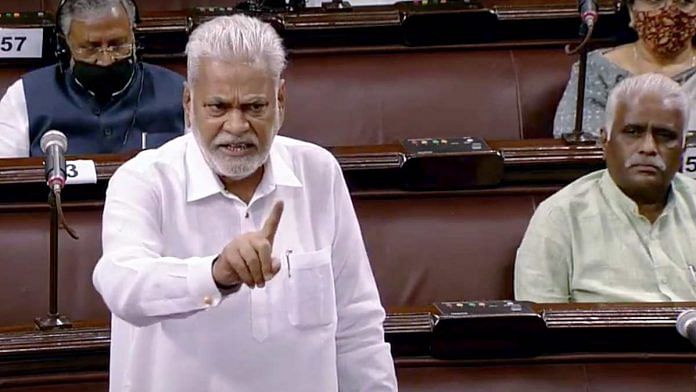 BJP MP Parshottam Rupala speaks in Rajya Sabha during the budget session of parliament, in New Delhi on 19 March 2021 | ANI