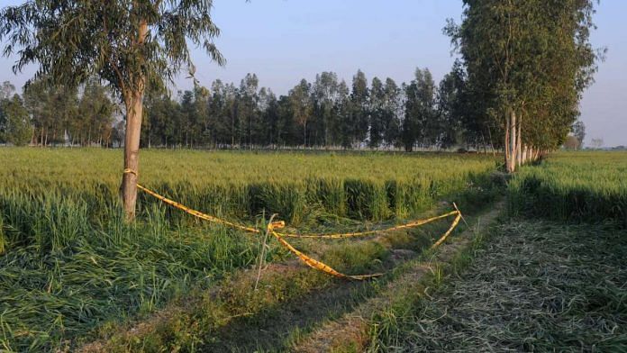 The site at Aligarh's Kiwlas village where the 16-year-old's body was found Sunday | Suraj Singh Bisht | ThePrint