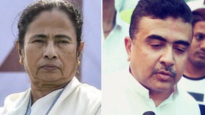 Mamata Banerjee (left) and Suvendu Adhikari | PTI/wikimedia commons