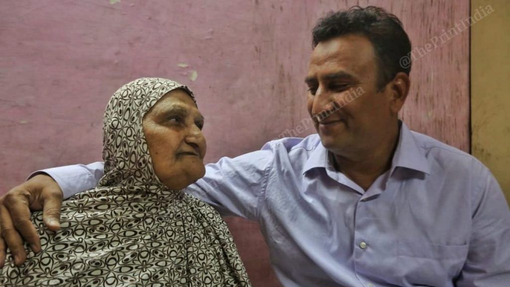 Saqib M. Khalid Faruqui (right), one of those acquitted, with his mother Zebunnisha Faruqui | Photo: Praveen Jain/ThePrint