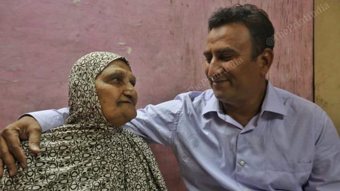 Saqib M. Khalid Faruqui (right), one of those acquitted, with his mother Zebunnisha Faruqui | Photo: Praveen Jain/ThePrint