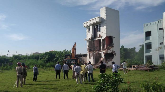 Property belonging to Mukhtar Ansari that was demolished in Lucknow last year | By special arrangement