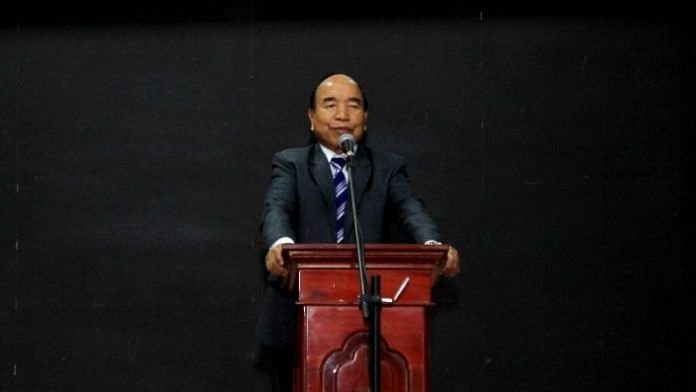 File photo of Mizoram Chief Minister Zoramthanga