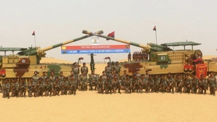 The last salvo event at the decommissioning of the 130mm Self Propelled M-46 Catapult Guns and the 160mm Tampella Mortars. | Photo: Twitter/@adgpi