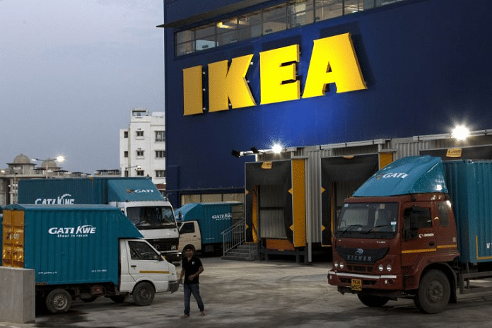 The loading area of the Ikea store in Hitech City on the outskirts of Hyderabad | Udit Kulshrestha/Bloomberg