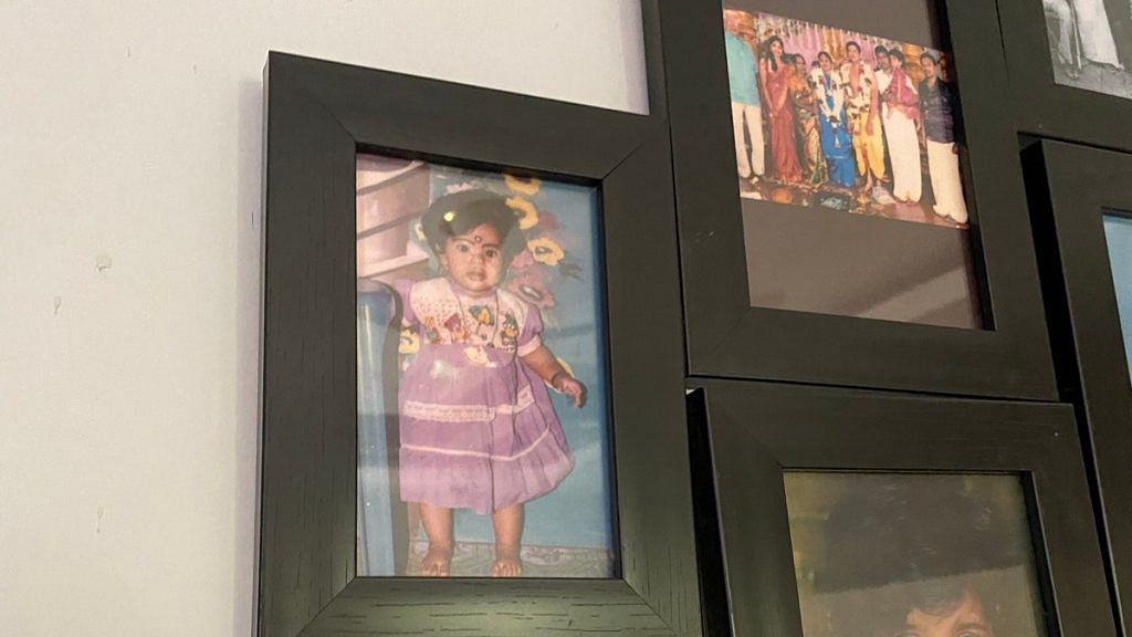 A photograph of Bhavani as a toddler (in purple) at her family home in Old Washermanpet, Chennai | Photo: Revathi Krishnan | ThePrint