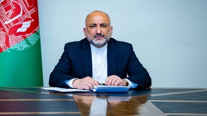 A file photo of Afghanistan Foreign Minister Mohammad Haneef Atmar. | Photo: Twitter/@MHaneefAtmar