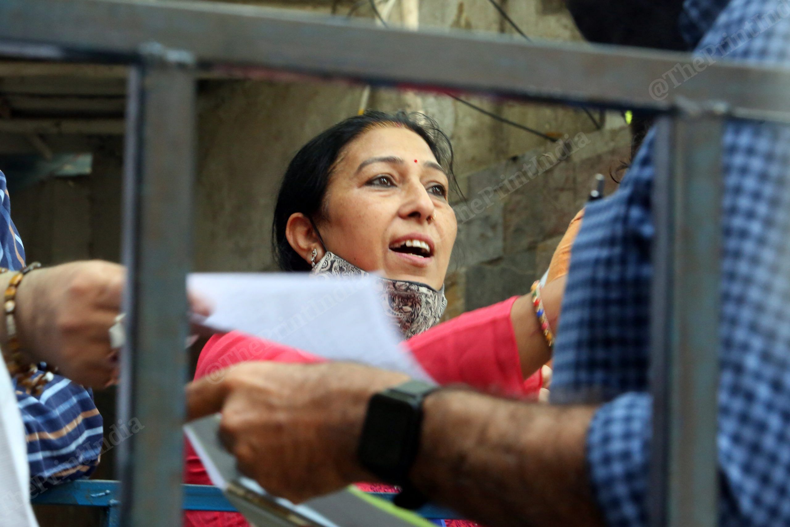 A journalist outside the Press Club of India | Photo: Praveen Jain | ThePrint