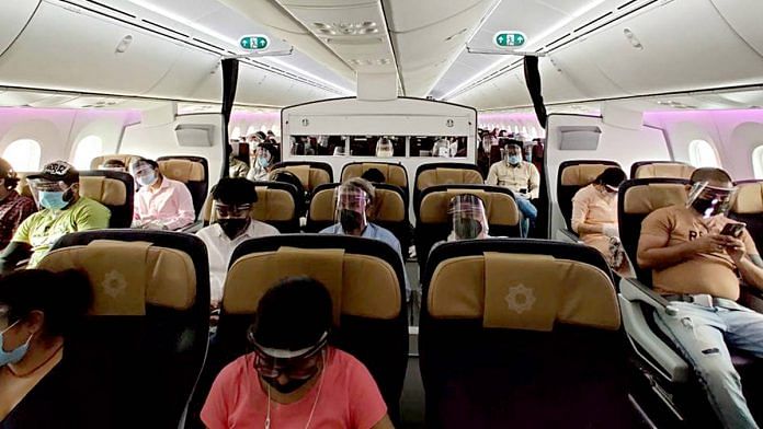 Representational image of passengers in a Vistara flight | File photo: ANI