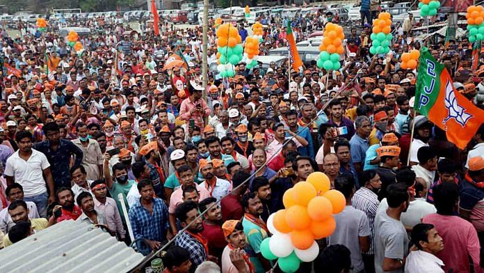 Representational image of a BJP rally in West Bengal | Photo: ANI