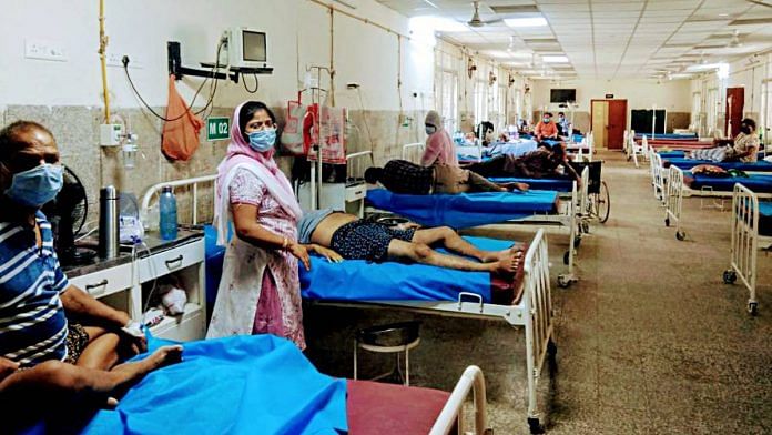 Covid patients at a Varanasi hospital | Representational image | ANI