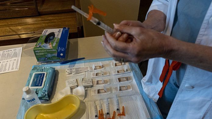 A healthcare worker prepares to administer Johnson & Johnson Janssen Covid-19 vaccines at San Rafael Commons in San Rafael, California, U.S. | Representational image | Bloomberg