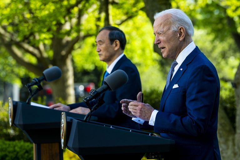 In first in-person meeting with a foreign leader, US President Joe Biden meets Japanese PM Suga