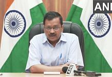 Delhi Chief Minister Arvind Kejriwal addressing media on coronavirus in Delhi on 2 April 2021 | Twitter/ANI