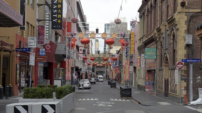 File photo of Lunar New Year decorations at China Town in Melbourne, Victoria state | Photo: Carla Gottgens | Bloomberg