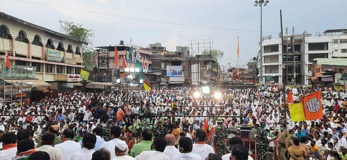 An NCP rally at Pandharpur ahead of the bypoll | Twitter/@Jayant_R_Patil