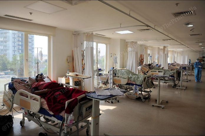A view of ICU ward at Ramakrishna hospital, Raipur | Photo: Suraj Singh Bisht | ThePrint