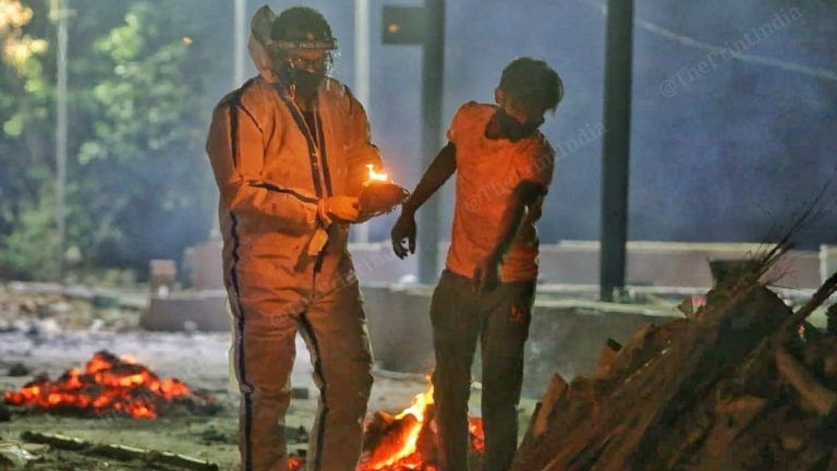 This Delhi ambulance worker has ferried many Covid bodies. Now, he’s also helping cremate them