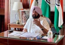 Punjab Chief Minister Amarinder Singh during a meeting on Covid management on 30 April. | Photo: Twitter/@capt_amarinder