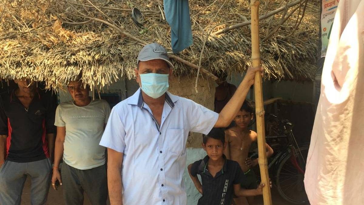 Vinod Kumar Tripathi, who runs a small brick kiln in Loharpur village, Fatehpur district, says community health centres have neither medicines, nor oxygen | Moushumi Das Gupta | ThePrint