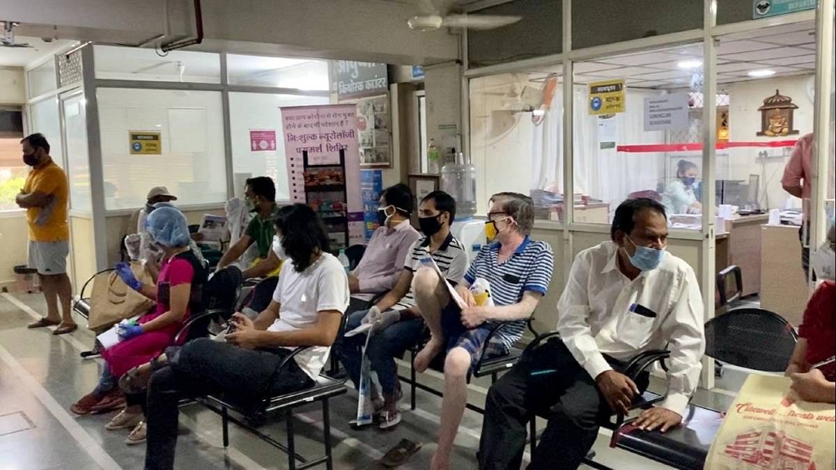 Patients at the Covid OPD at Bhandari hospital, Indore | Revathi Krishnan | ThePrint