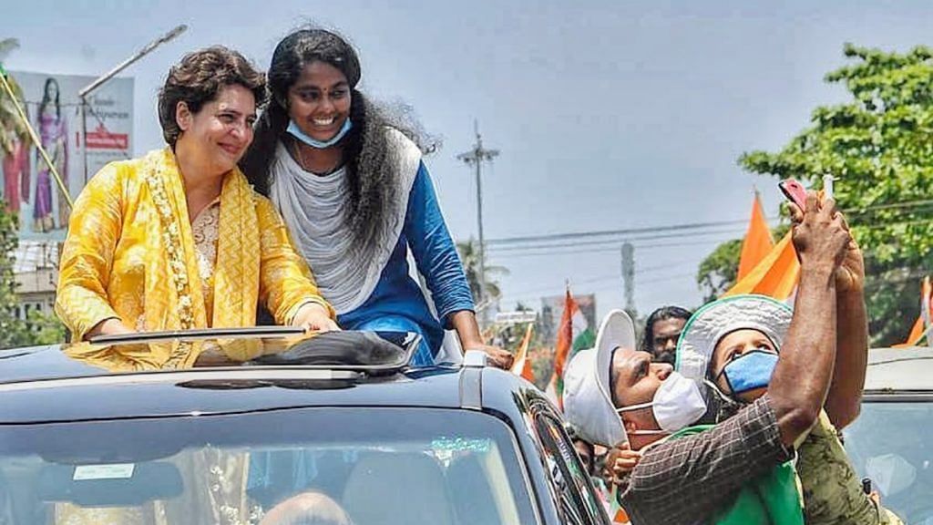 Priyanka Gandhi Vadra during an election campaign | Photo: ANI