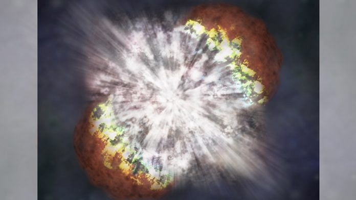 An illustration of a supernova | NASA