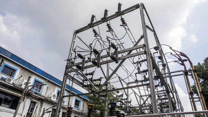 An electrical substation stands outside a Tata Power Delhi Distribution Ltd. office in New Delhi | Bloomberg