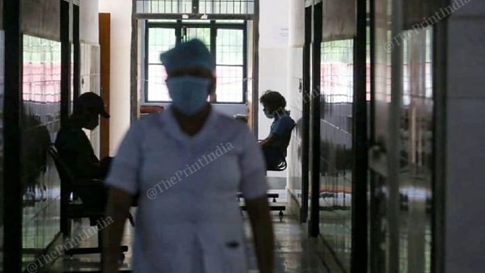 Patients inside the OPD of the Institute of Mental Health and Hospital, Agra. | Photo: Praveen Jain/ThePrint