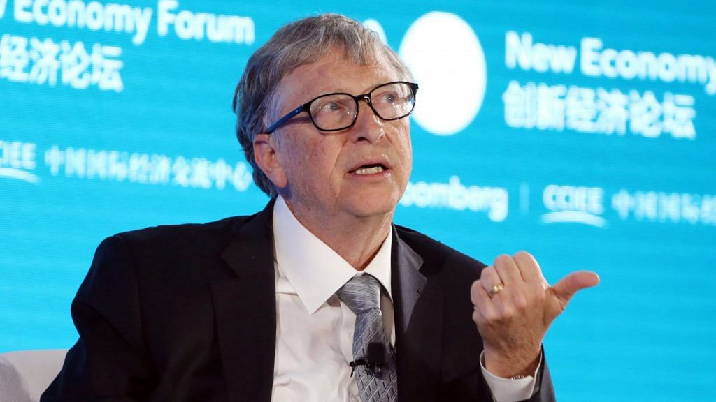 Bill Gates speaking during the Bloomberg New Economy Forum in Beijing, China 2019 | Photographer: Takaaki Iwabu | Bloomberg File Photo