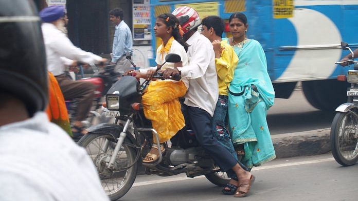 Representational image | An Indian family on a bike | Flickr