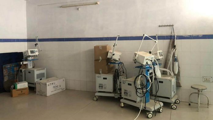 Unused ventilators at Sadar Hospital in Buxar | Photo: Jyoti Yadav | ThePrint