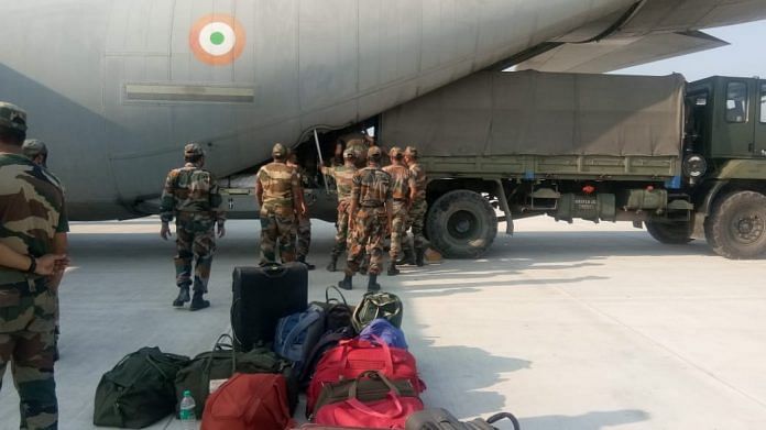 Armed forces doctors arrive in Lucknow Monday | Twitter/@suryacommand