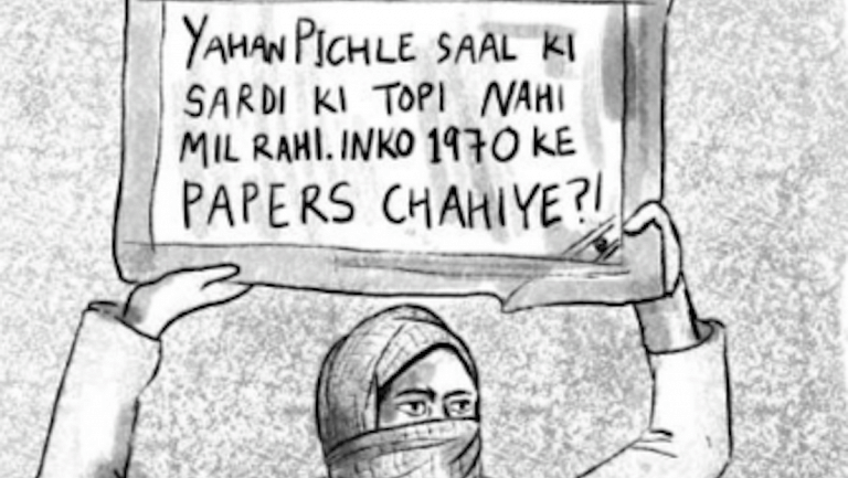 ‘Can’t find last year’s winter cap, but they want papers from 1970?’: Shaheen Bagh illustrated