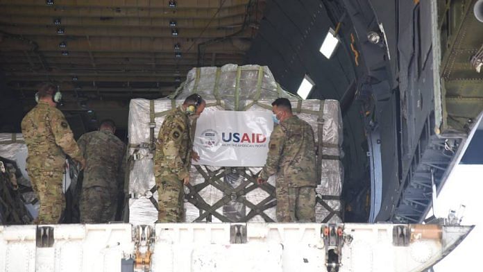 Fifth in a series of consignments carrying medical equipment arrives from the US in India, carrying 545 oxygen concentrators, on 4 May 2021 | MEA | Twitter