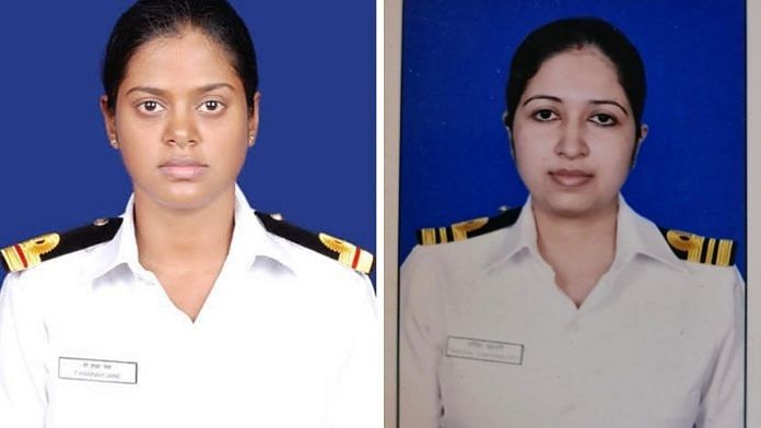Surgeon Lieutenant T. Hannah Jane and Lieutenant Commander Tanisha Chakraborty have been deployed on board fleet tanker INS Shakti | By special arrangement